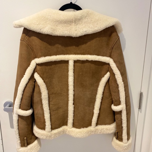 All Saints Shearling Farley Jacket - Picture 8 of 13